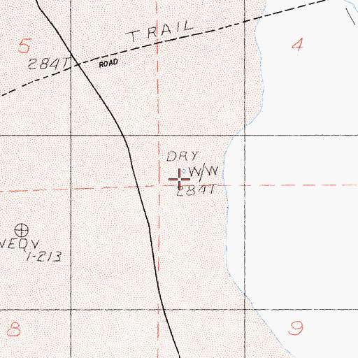 Topographic Map of Luckie Park, CA