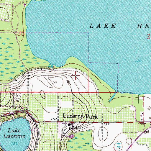 Topographic Map of Swiss Village Mobile Home Park, FL