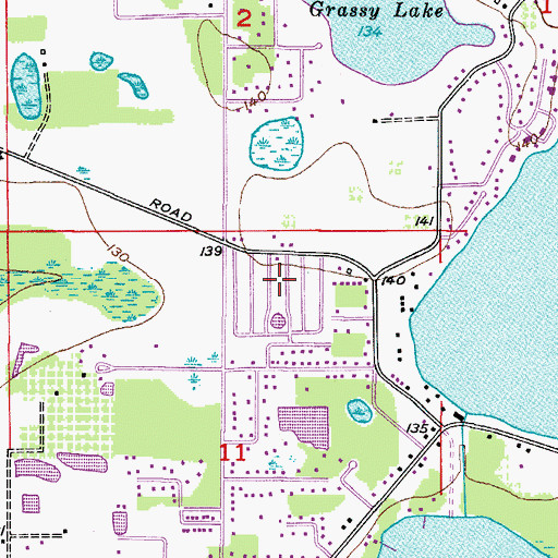 Topographic Map of Winter Haven Mobile Home Park, FL