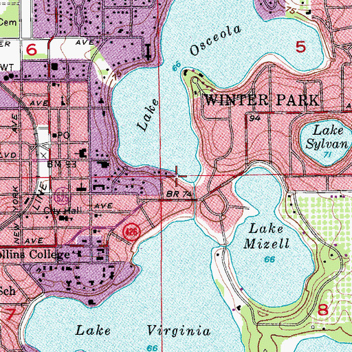 Topographic Map of Polasek Albin Museum and Sculpture Garden, FL