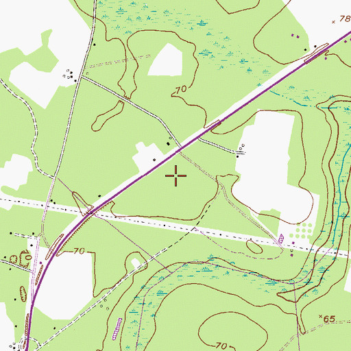 Topographic Map of Lanier Primary School, GA