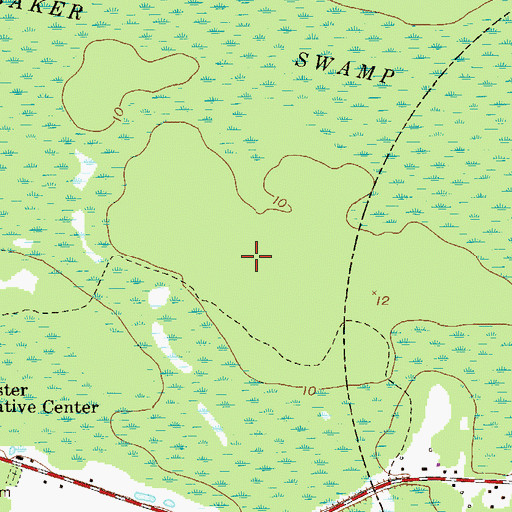 Topographic Map of Liberty Elementary School, GA