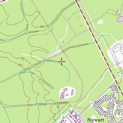 Topographic Map of Brittin Elementary School, GA