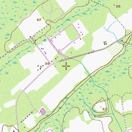 Topographic Map of South Effingham Elementary School, GA
