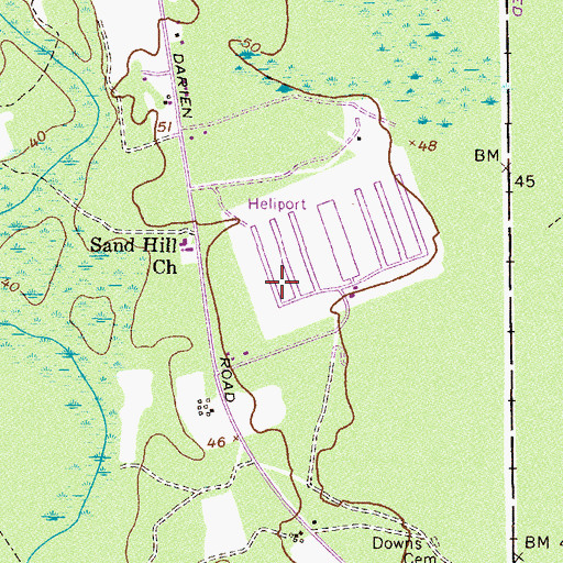 Topographic Map of Sand Hill Elementary School, GA