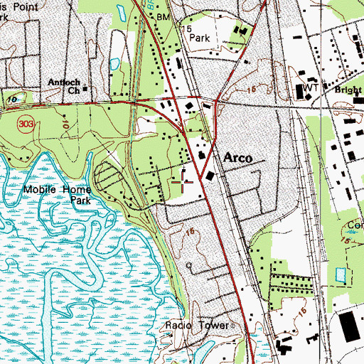 Topographic Map of Christian Renewal Academy, GA