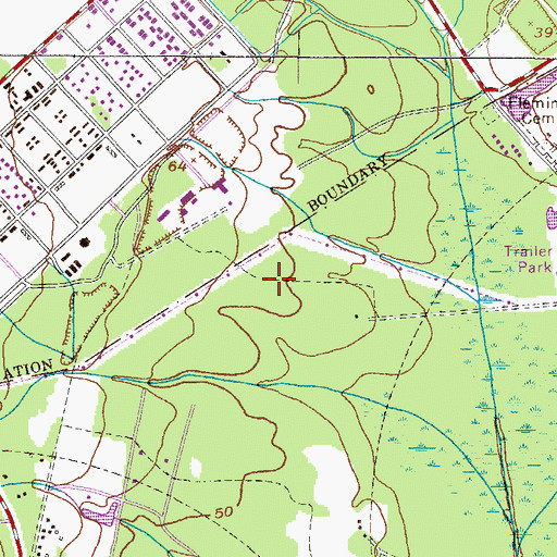 Topographic Map of Snelson - Golden Middle School, GA