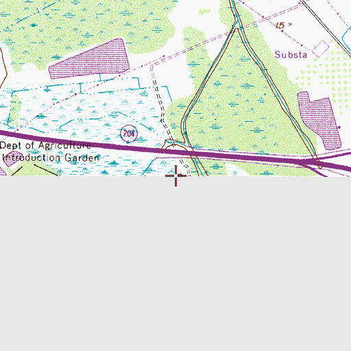 Topographic Map of Southwest Elementary School, GA