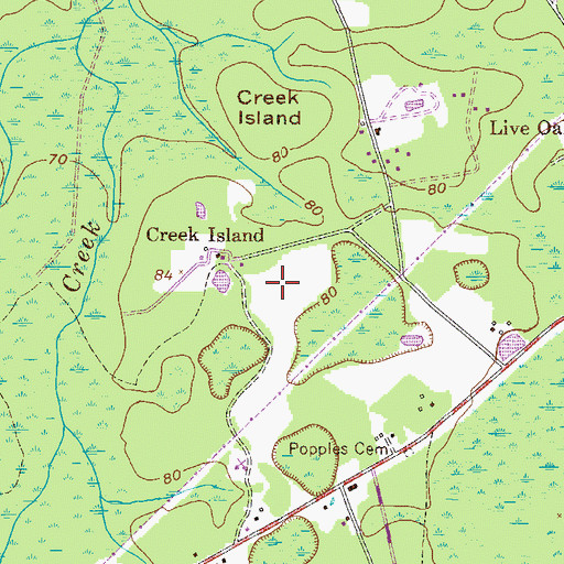 Topographic Map of Waldo Pafford Elementary School, GA