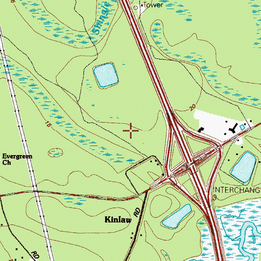 Topographic Map of Mamie Lou Gross Elementary School, GA