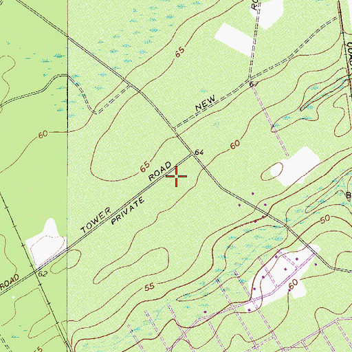 Topographic Map of Blandford Elementary School, GA