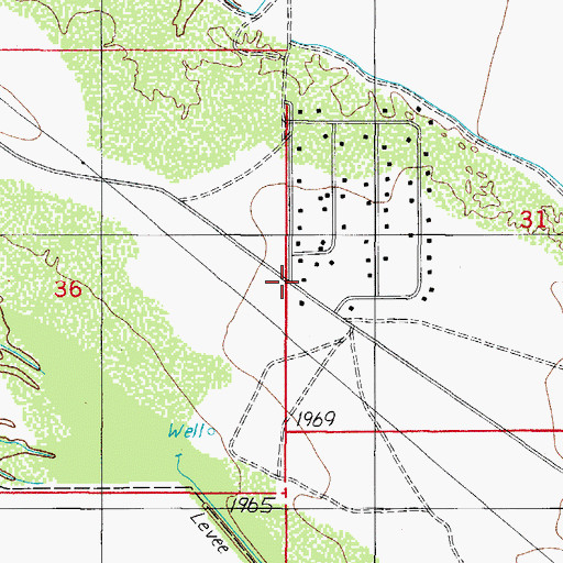 Topographic Map of Nelson, AZ