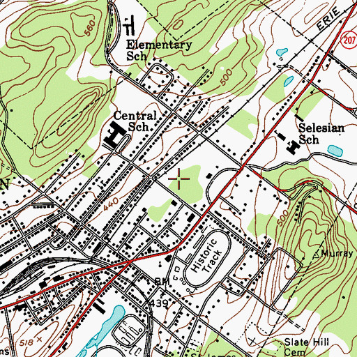 Topographic Map of Orange County Jail (historical), NY