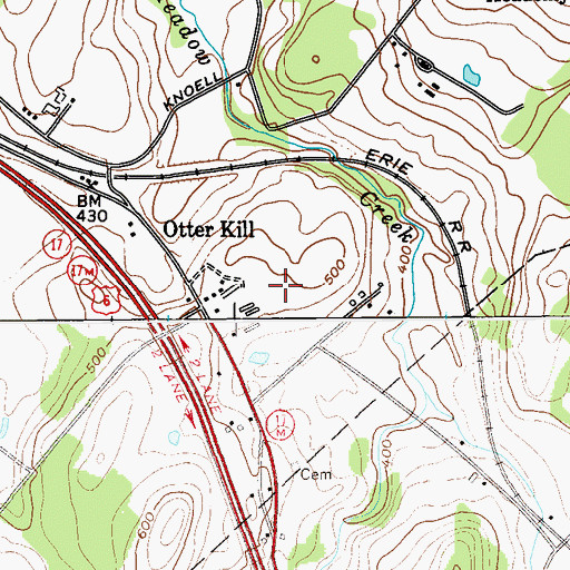 Topographic Map of Kingdom Hall of Jehovah's Witnesses, NY