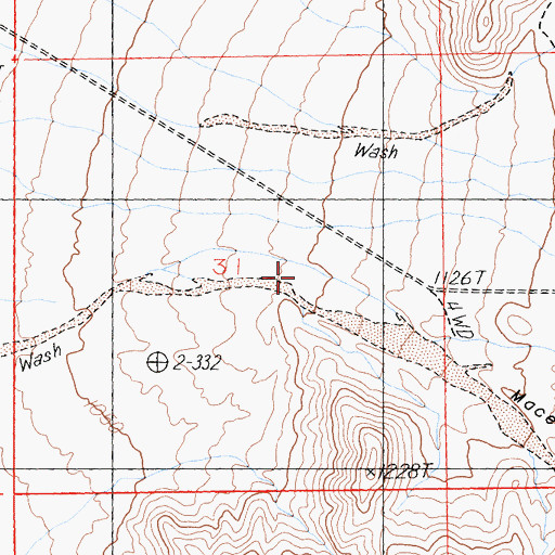 Topographic Map of Macedonia Canyon, CA