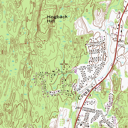 Topographic Map of Kay Park, NY
