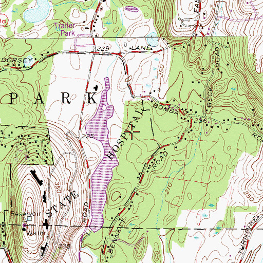 Topographic Map of Fallkill Park, NY