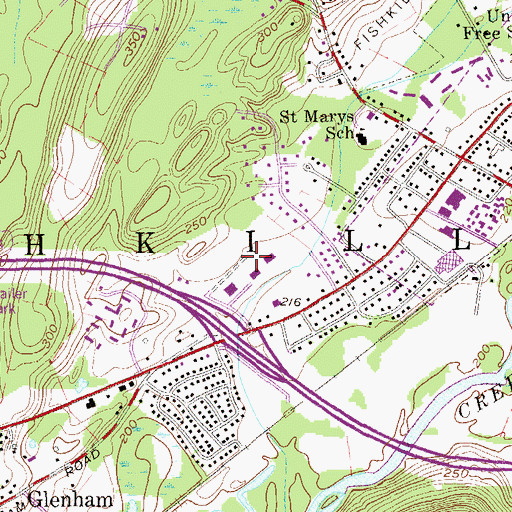 Topographic Map of Geering Park, NY