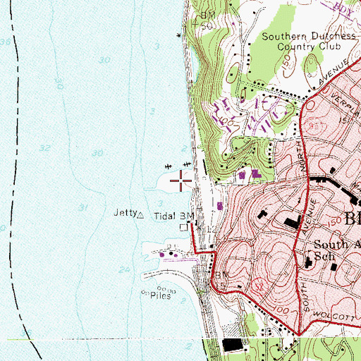 Topographic Map of Riverfront Park, NY