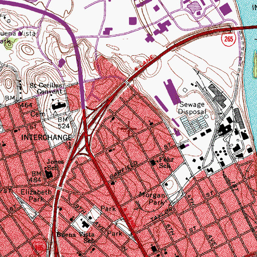 Topographic Map of Better Hope Apostolic Faith Church, TN