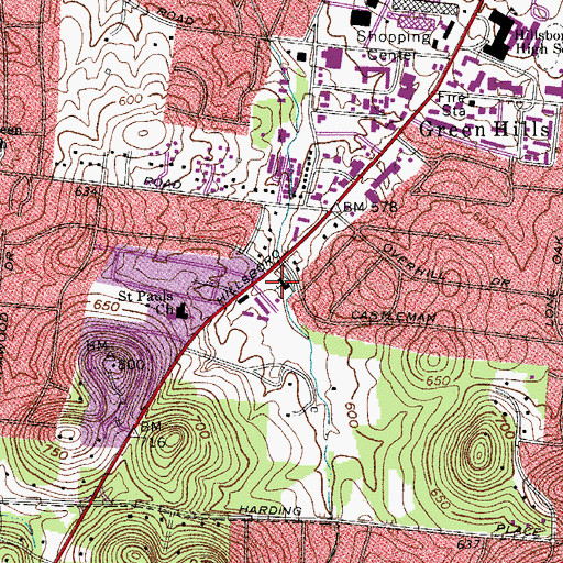 Topographic Map of The Church of Jesus Christ of Latter Day Saints, TN