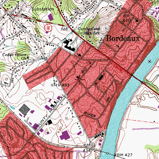 Topographic Map of The Original Church of God, TN