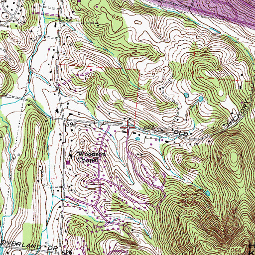 Topographic Map of Faith Christian Reformed Church, TN