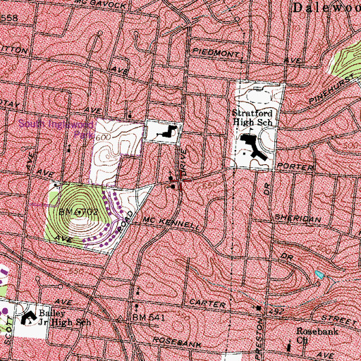 Topographic Map of Family Affair Ministries Fellowship Church, TN