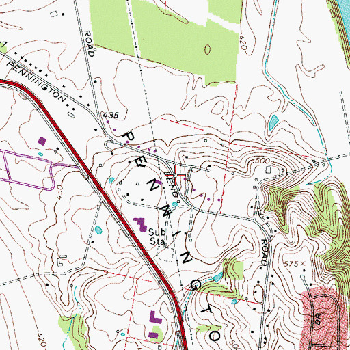 Topographic Map of Grace Church of the Nazarene, TN