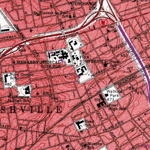Topographic Map of Greater Zion Baptist Church, TN