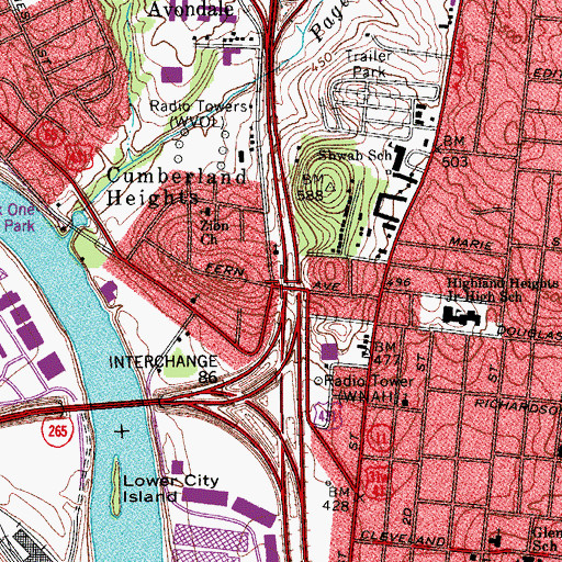 Topographic Map of House of God Temple Number 2, TN
