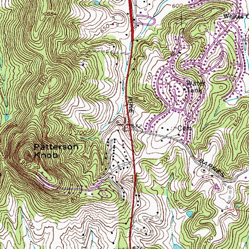 Topographic Map of Lake Providence Missionary Baptist Church, TN