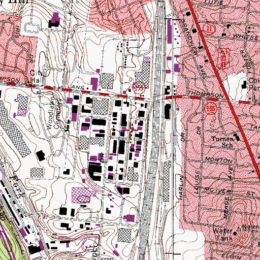Topographic Map of African Christian Schools Foundation, TN
