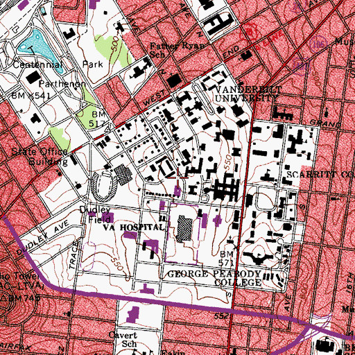 Topographic Map of Community Partnership House, TN