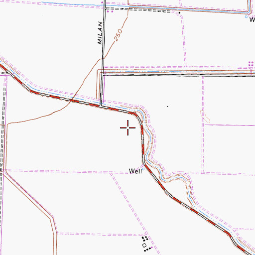 Topographic Map of Main Drain, CA