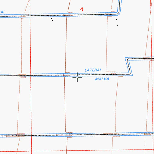 Topographic Map of Malva Drain, CA