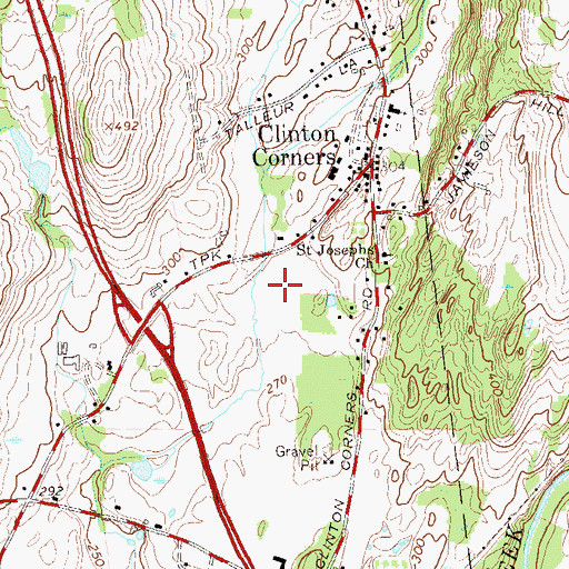 Topographic Map of Friends Park, NY