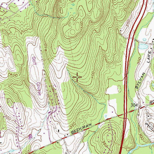 Topographic Map of Beekman Country Club, NY
