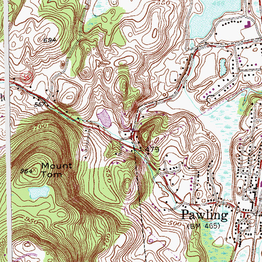 Topographic Map of Edward R Murrow Park, NY