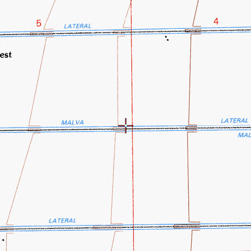 Topographic Map of Malva Lateral, CA