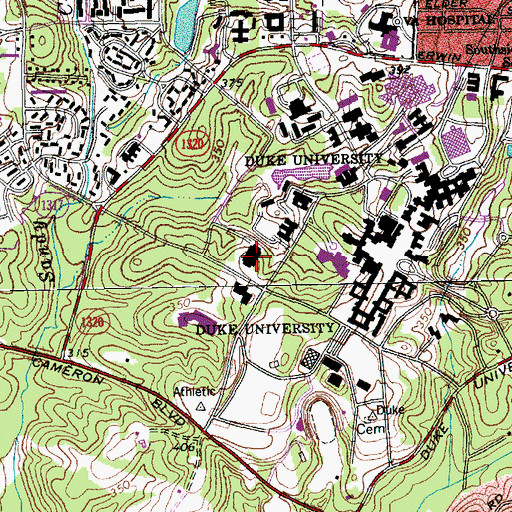 Topographic Map of Gross Chemical Laboratory, NC