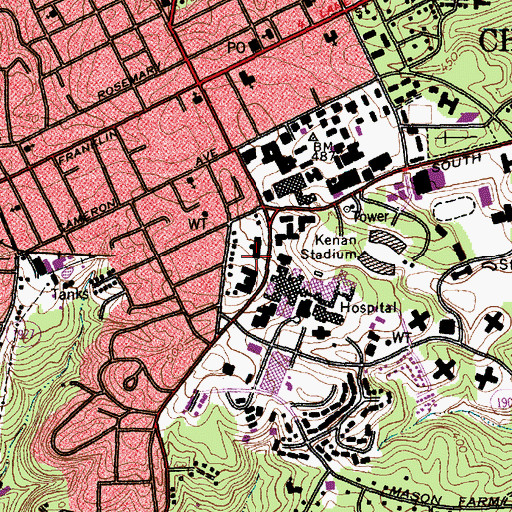 Topographic Map of Kerr Banks Dayton Hall, NC