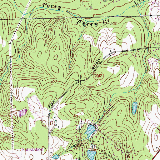 Topographic Map of Christ Covenant Church, NC
