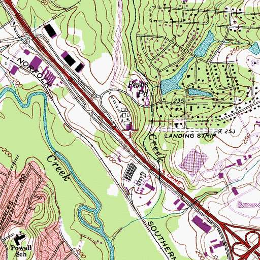 Topographic Map of Church at the Well, NC