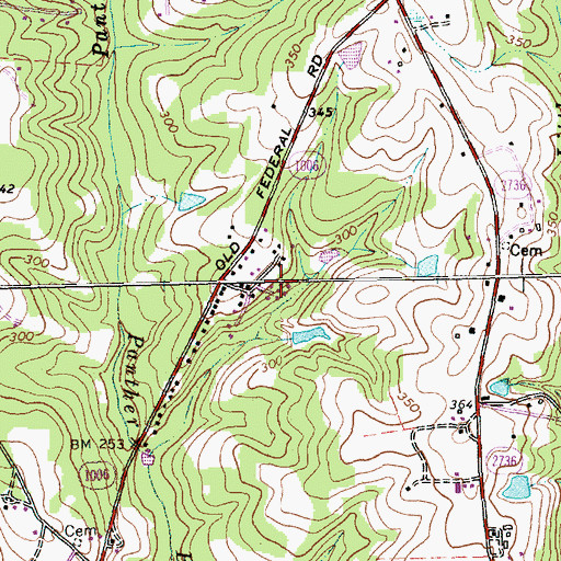Topographic Map of Deliverance Tabernacle Holiness Church, NC