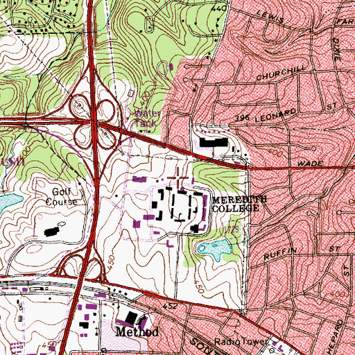 Topographic Map of Noel House, NC