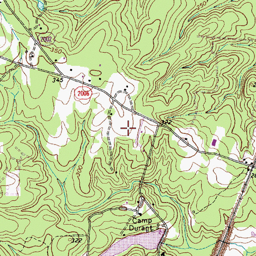 Topographic Map of Durant Road Elementary School, NC