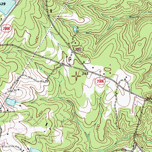 Topographic Map of Durant Road Middle School, NC