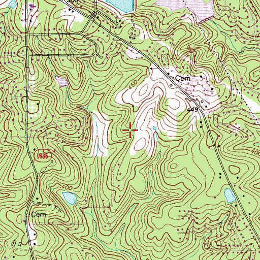 Topographic Map of Leesville Road Elementary School, NC