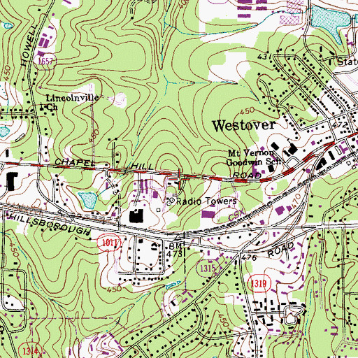 Topographic Map of Eckankar Church, NC